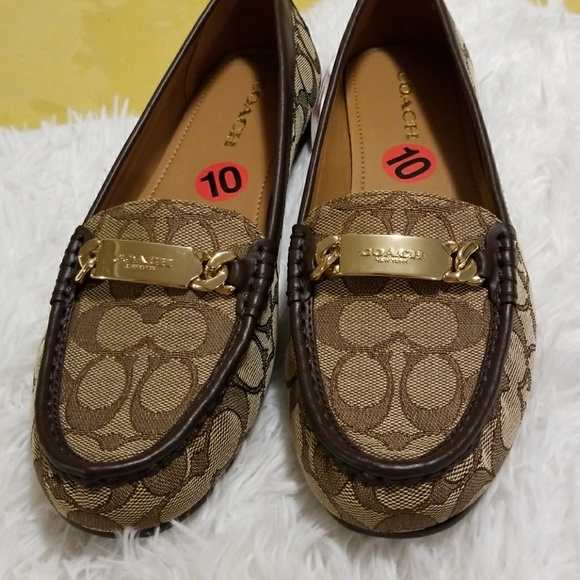 coach suede moccasins